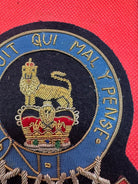 British Army Bullion Embroidered Blazer Badge - 15th 19th Hussars - The Militaria Shop