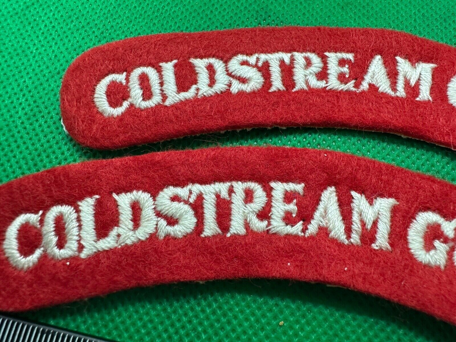 Coldstream Guards British Army Shoulder Titles Pair - WW2 Onwards Pattern - The Militaria Shop