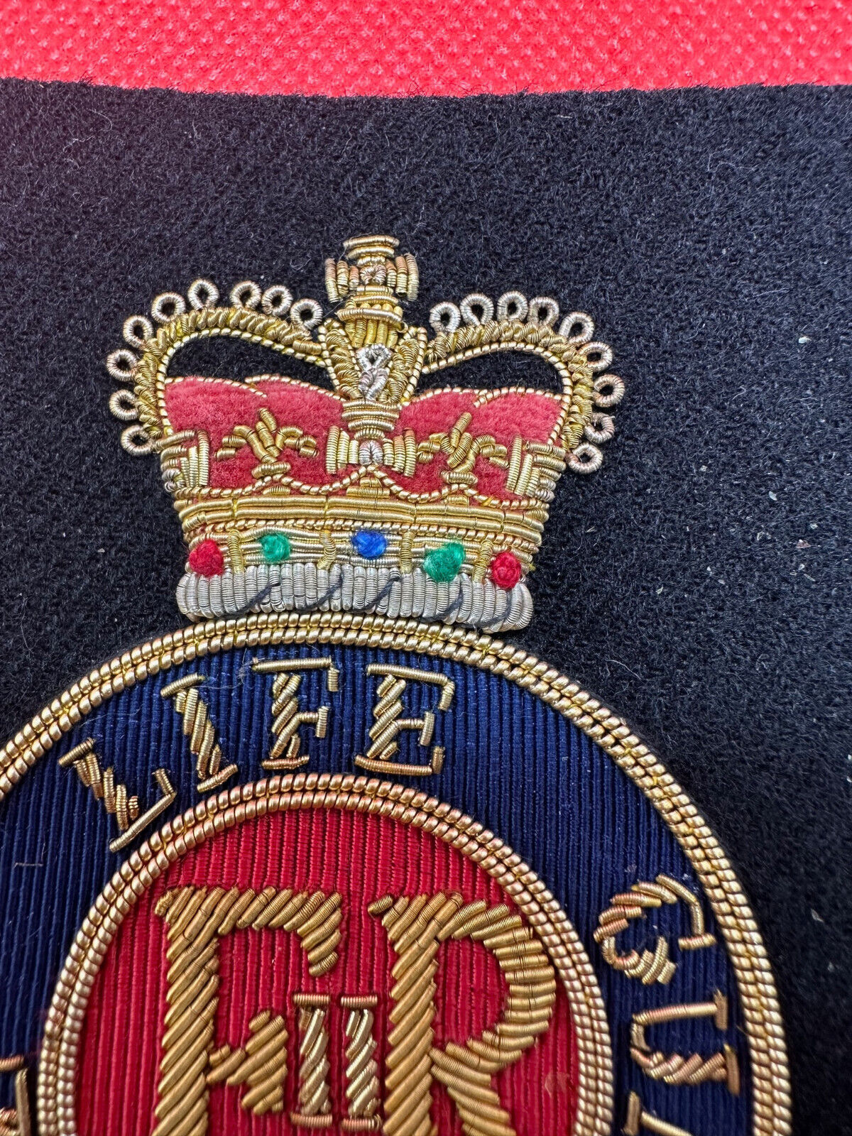British Army Bullion Embroidered Blazer Badge - The Life Guards - Queen's C - The Militaria Shop