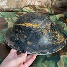 Original WW2 British Style South African Mk2 Army Combat Helmet & Liner - The Militaria Shop