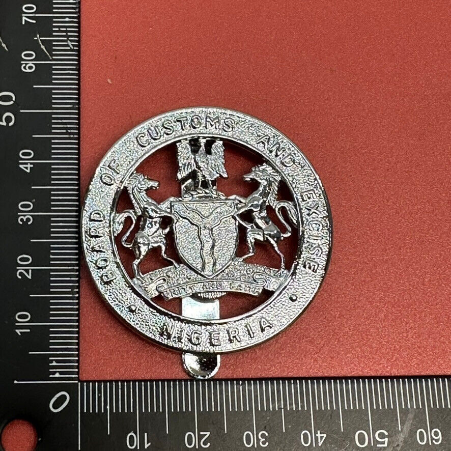 Nigeria Nigerian Board of Customs and Excise Cap Badge - The Militaria Shop