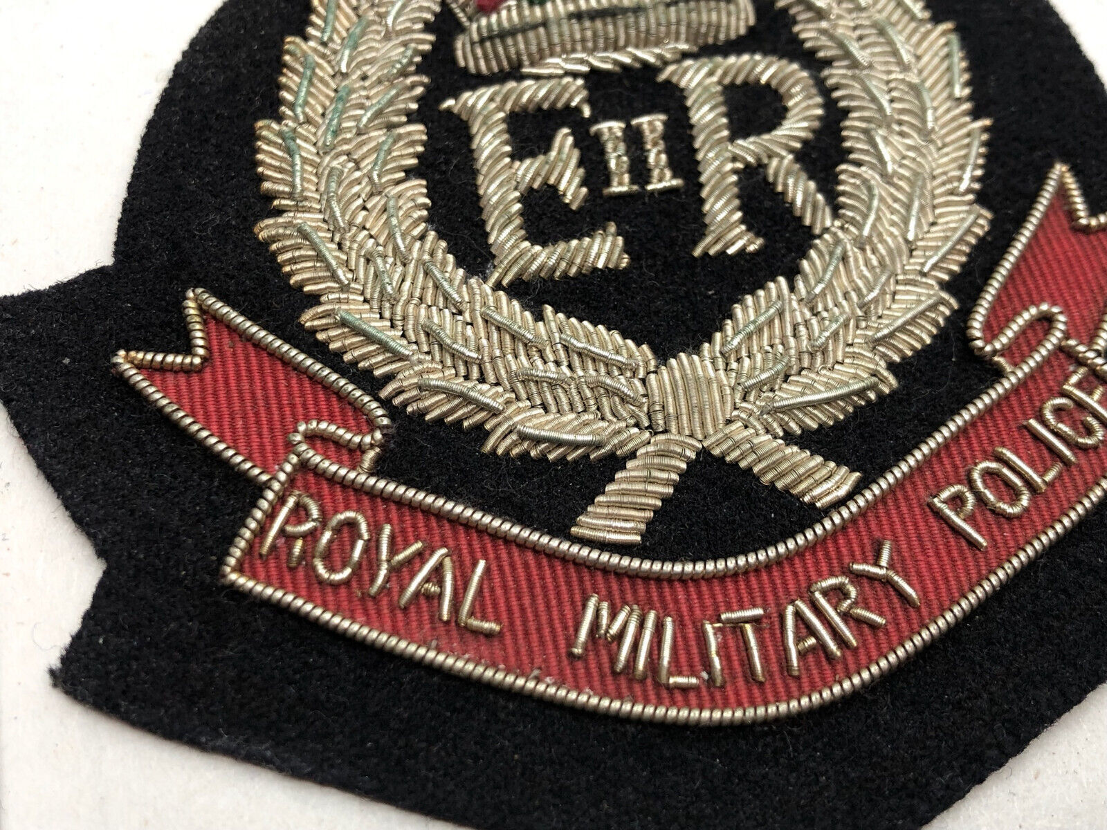 British Army Bullion Embroidered Blazer Badge - Royal Military Police - The Militaria Shop