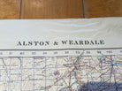 Large WW2 British Army 1932 dated map of Alston and Weardale. England. - The Militaria Shop