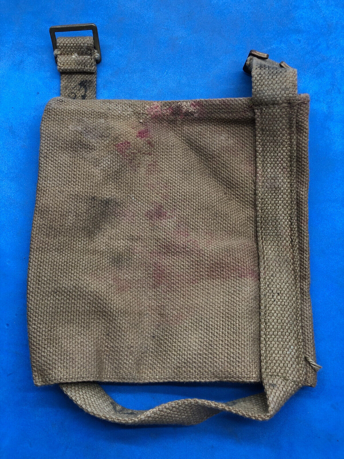 WW2 British Army 37 Pattern Webbing Water Bottle Carrier Harness - 1943 Dated - The Militaria Shop