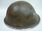 Original WW2 British / Canadian Mk3 Turtle Helmet Great Paint - The Militaria Shop