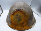 Original WW2 British / Canadian Army Mk3 High Rivet Turtle Army Combat Helmet - The Militaria Shop