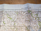 WW2 1940 British Army General Staff - War Office Army Map of PLYMOUTH. - The Militaria Shop