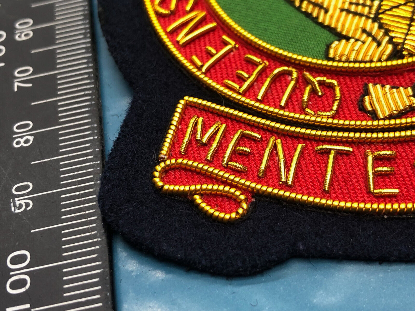 British Army Bullion Embroidered Blazer Badge - Queen's Royal Irish Hussars - The Militaria Shop