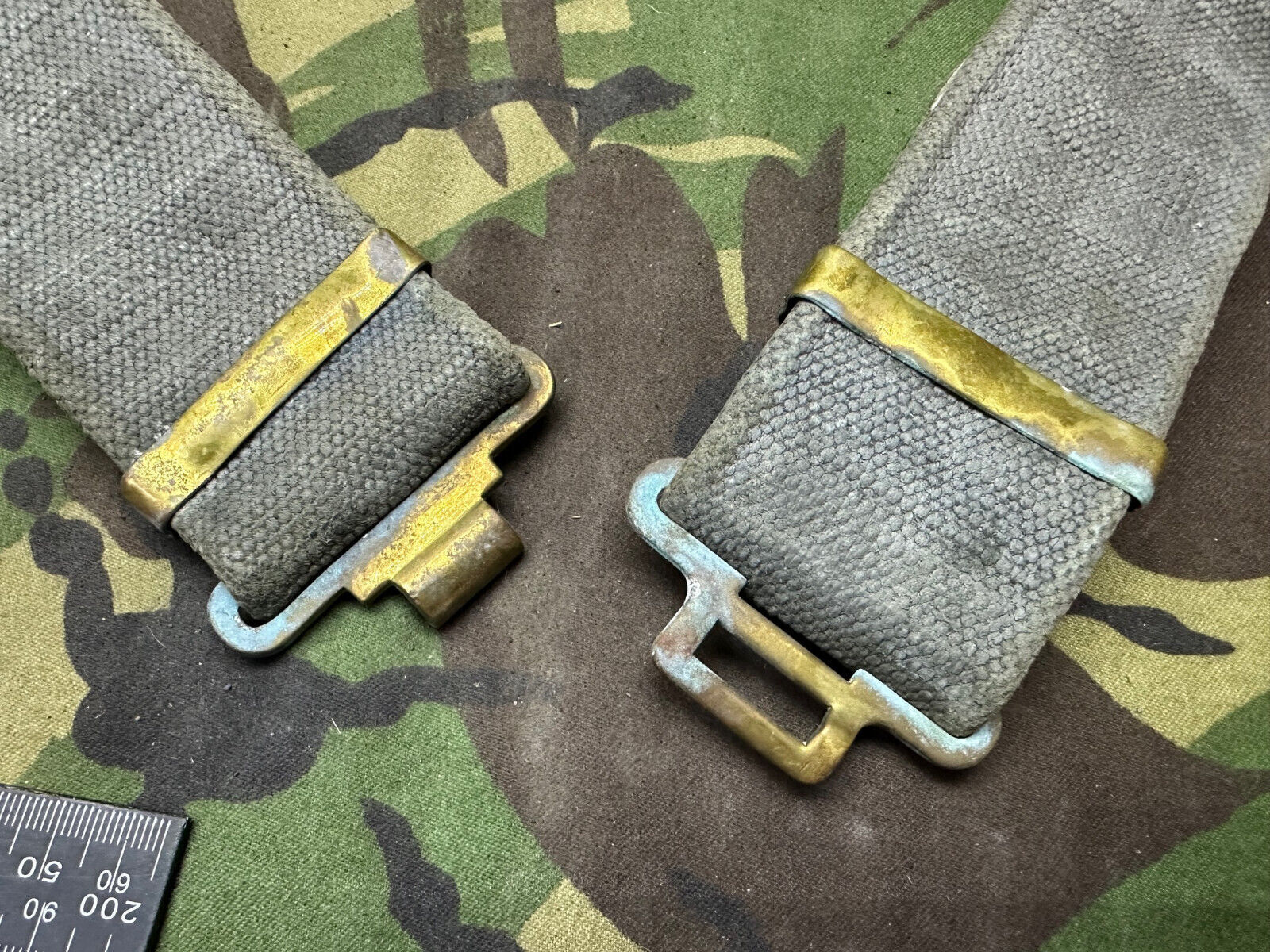 Original British Royal Air Force RAF Blue WW2 37 Pattern Belt - 38" Waist M - The Militaria Shop