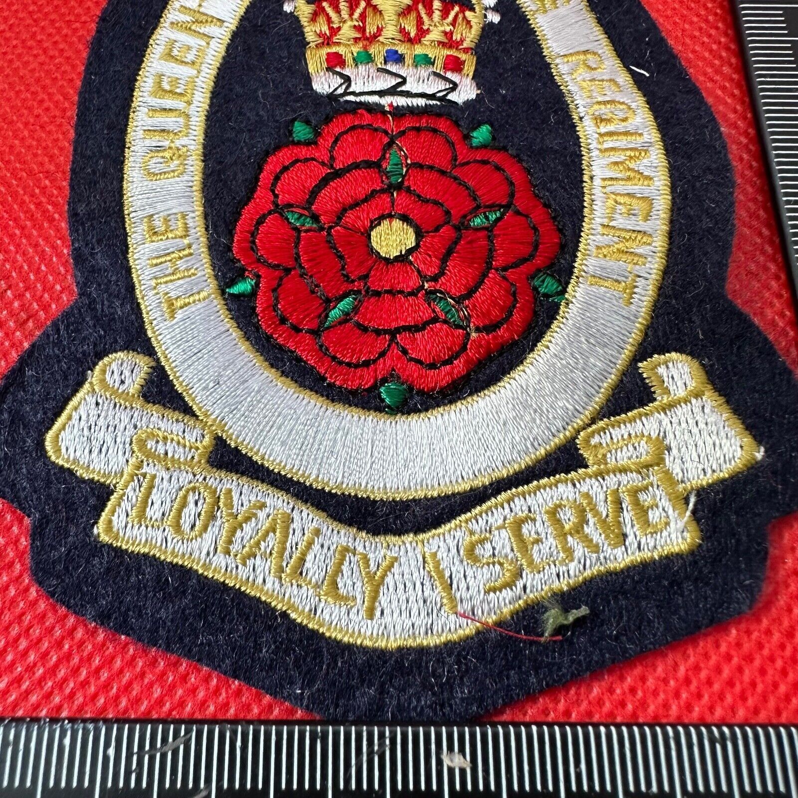 British Army The Queen's Royal Hussars Regiment Embroidered Blazer Badge - The Militaria Shop