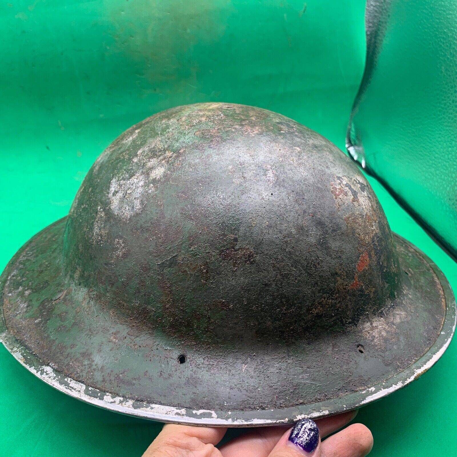 Original WW2 South African Army Mk2 Brodie Helmet - British Style Combat Helmet - The Militaria Shop