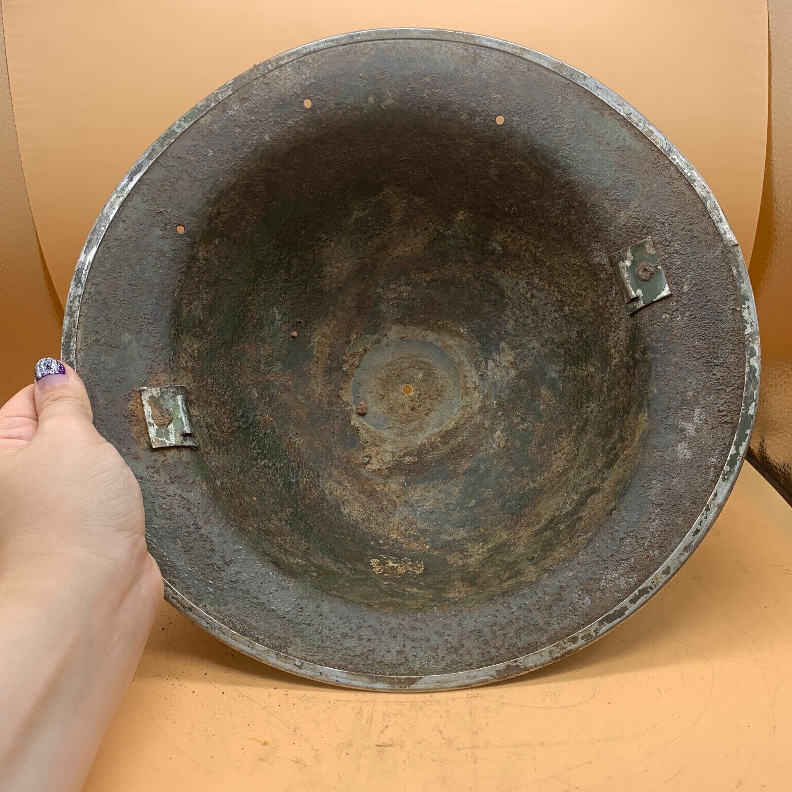 Original WW2 South African Army Mk2 Brodie Helmet - British Style Combat Helmet - The Militaria Shop