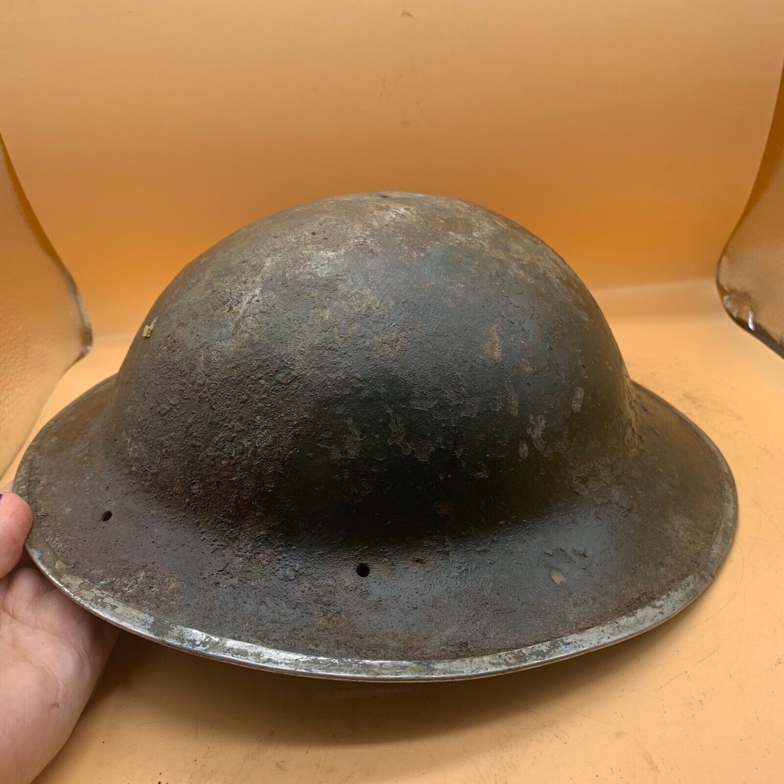 Original WW2 South African Army Mk2 Brodie Helmet - British Style Combat Helmet - The Militaria Shop