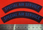 Pair of WW2 Style Printed SAS Regiment Shoulder Titles - Reproduction - The Militaria Shop