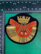 British Army Bullion Embroidered Blazer Badge - Duke of Cornwall Light Infantry - The Militaria Shop