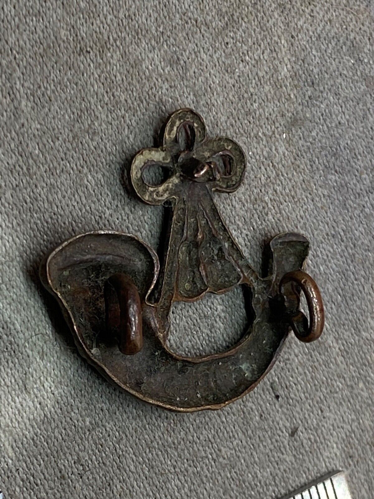 Original British Army WW1 / WW2 Officer's Bronze Collar Badge - The Militaria Shop
