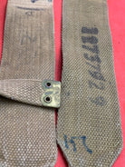 Original WW2 Pattern British Army L Straps Pair - 37 Pattern Webbing Haversack - The Militaria Shop