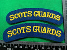 Scots Guards British Army Shoulder Titles Pair - WW2 Onwards Pattern - The Militaria Shop