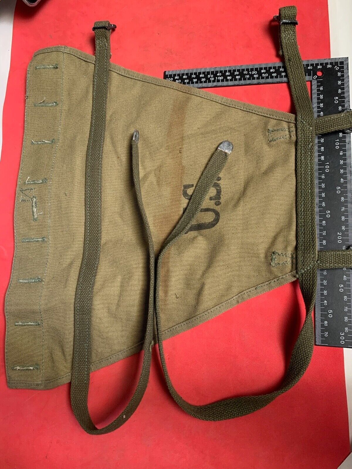 Original WW2 US Army M1928 Haversack Pack Tail - 1944 Dated - The Militaria Shop