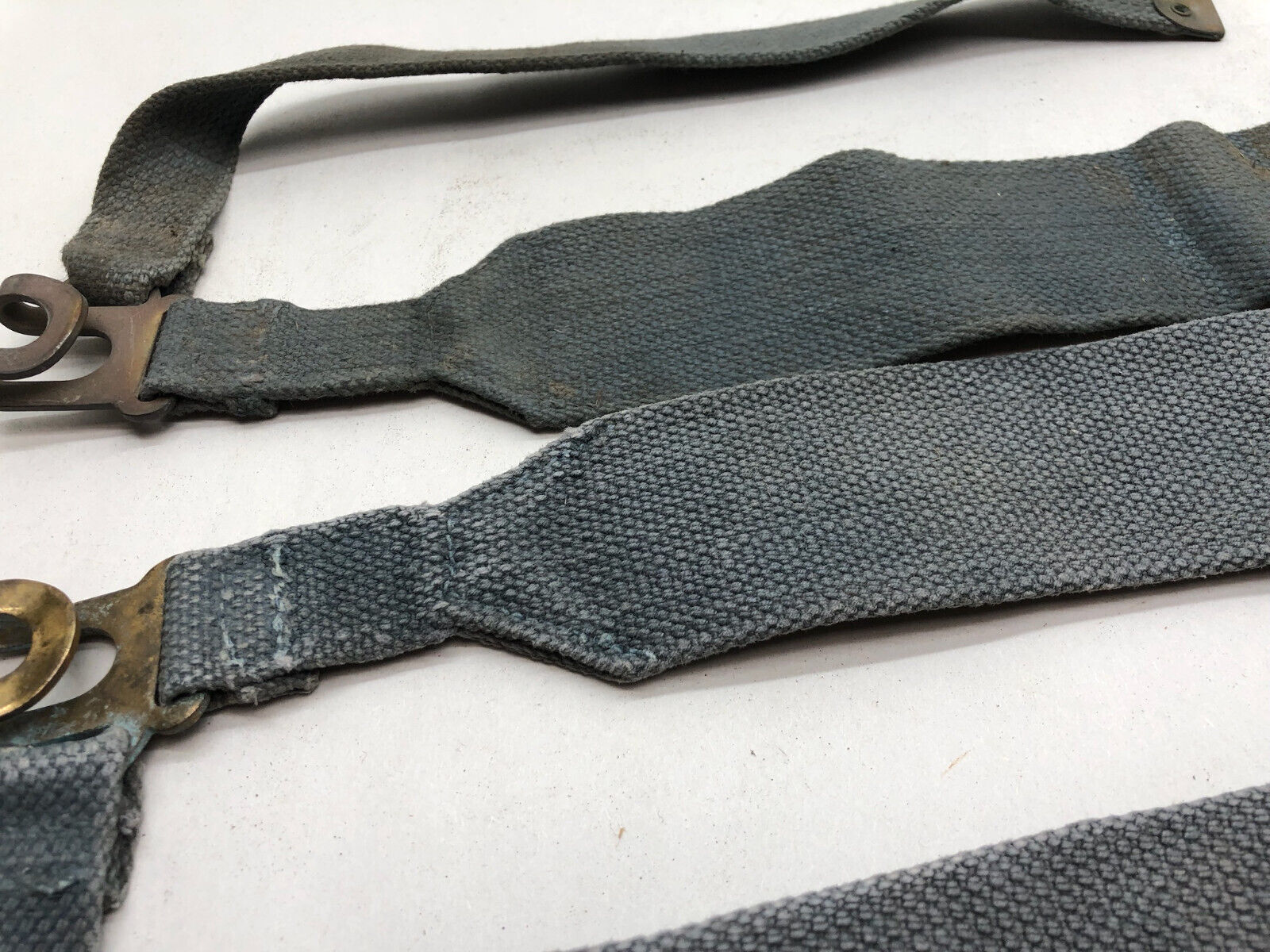 Original WW2 British Royal Air Force Blue 37 Pattern L Strap Set - The Militaria Shop