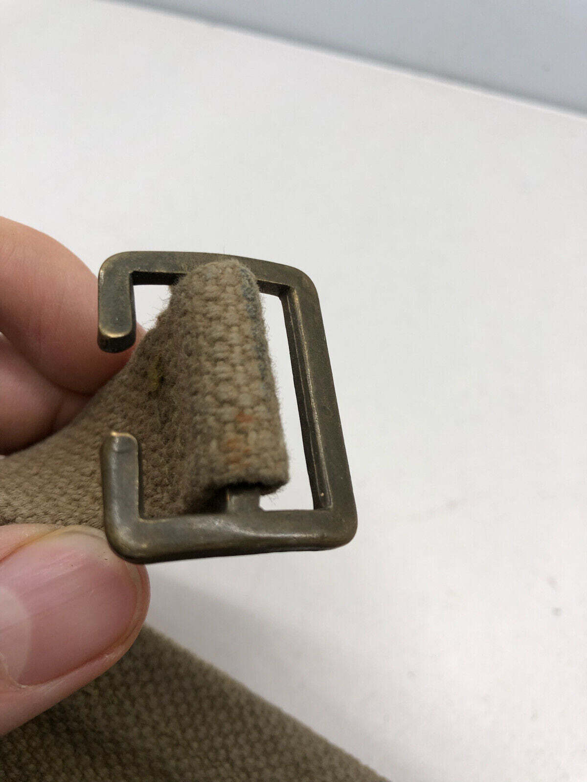 WW2 British Army 37 Pattern Webbing Water Bottle Carrier Harness - 1942 Dated - The Militaria Shop