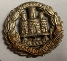 WW1 / WW2 British Army - Northamptonshire Regiment brass and WM cap badge. - The Militaria Shop