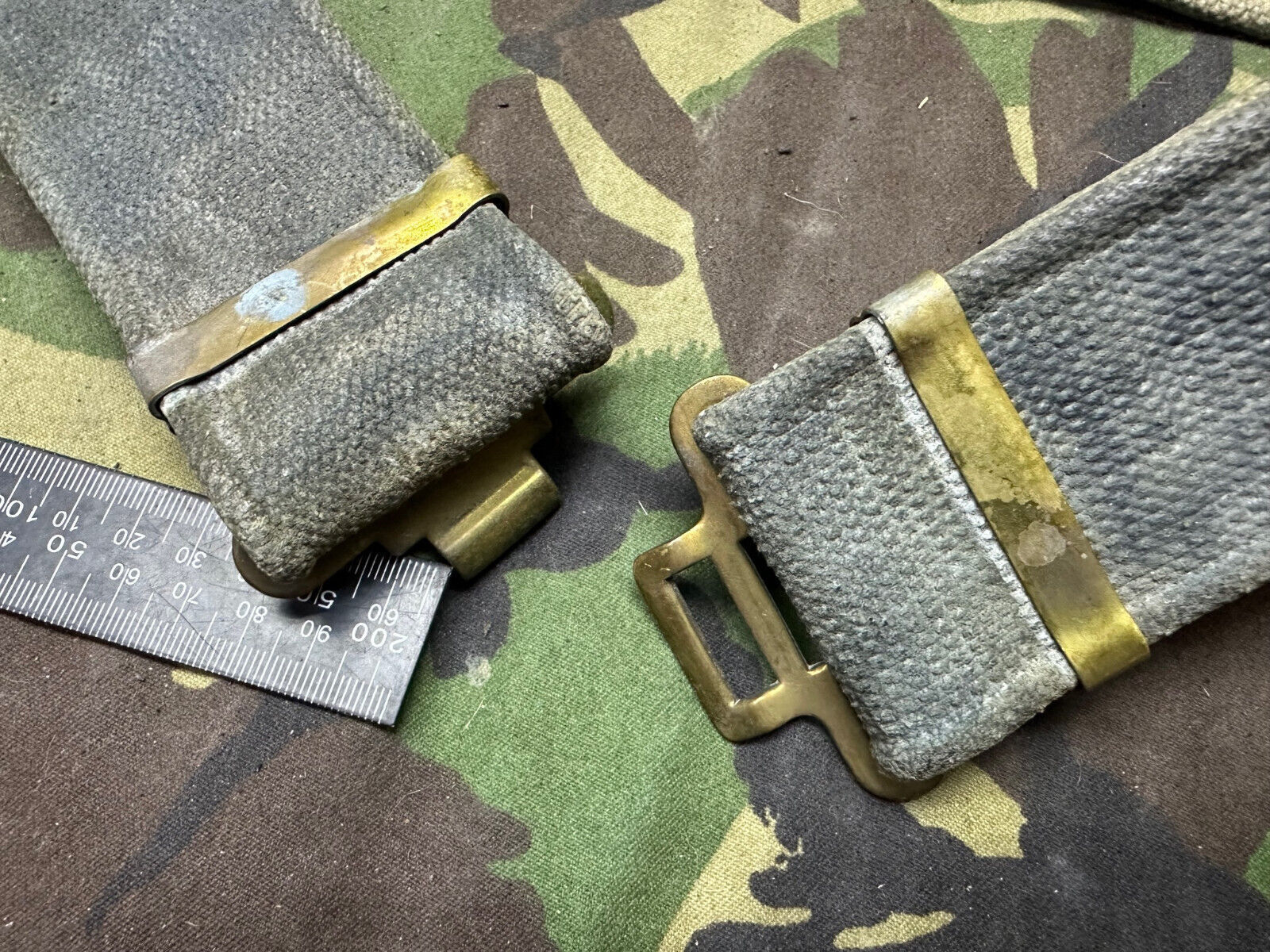 Original British Royal Air Force RAF Blue WW2 37 Pattern Belt - 38" Waist M - The Militaria Shop