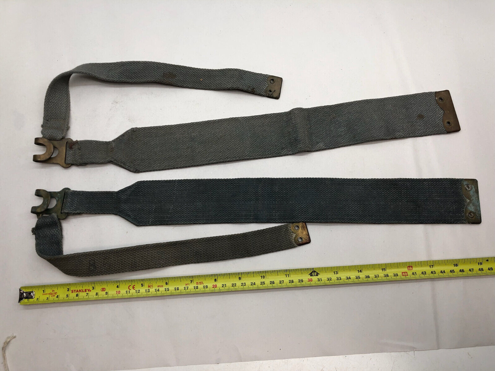Original WW2 British Royal Air Force Blue 37 Pattern L Strap Set - The Militaria Shop