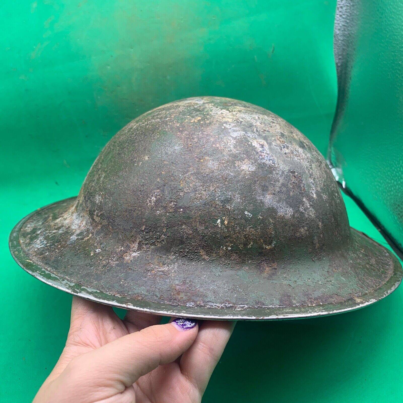 Original WW2 South African Army Mk2 Brodie Helmet - British Style Combat Helmet - The Militaria Shop