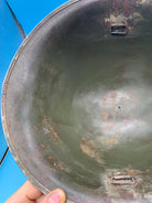 WW2 Mk3 High Rivet Turtle - British / Canadian Army Helmet - Good Original - The Militaria Shop
