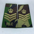 Royal Logistics Corps RLC Rank Slides / Epaulette Pair Genuine British Army -NEW - The Militaria Shop