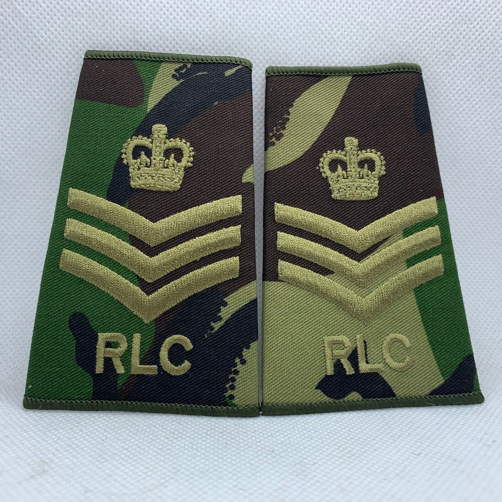 Royal Logistics Corps RLC Rank Slides / Epaulette Pair Genuine British Army -NEW - The Militaria Shop