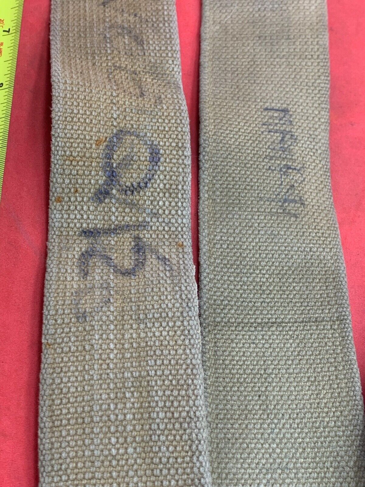Original WW2 Pattern British Army L Straps Pair - 37 Pattern Webbing Haversack - The Militaria Shop