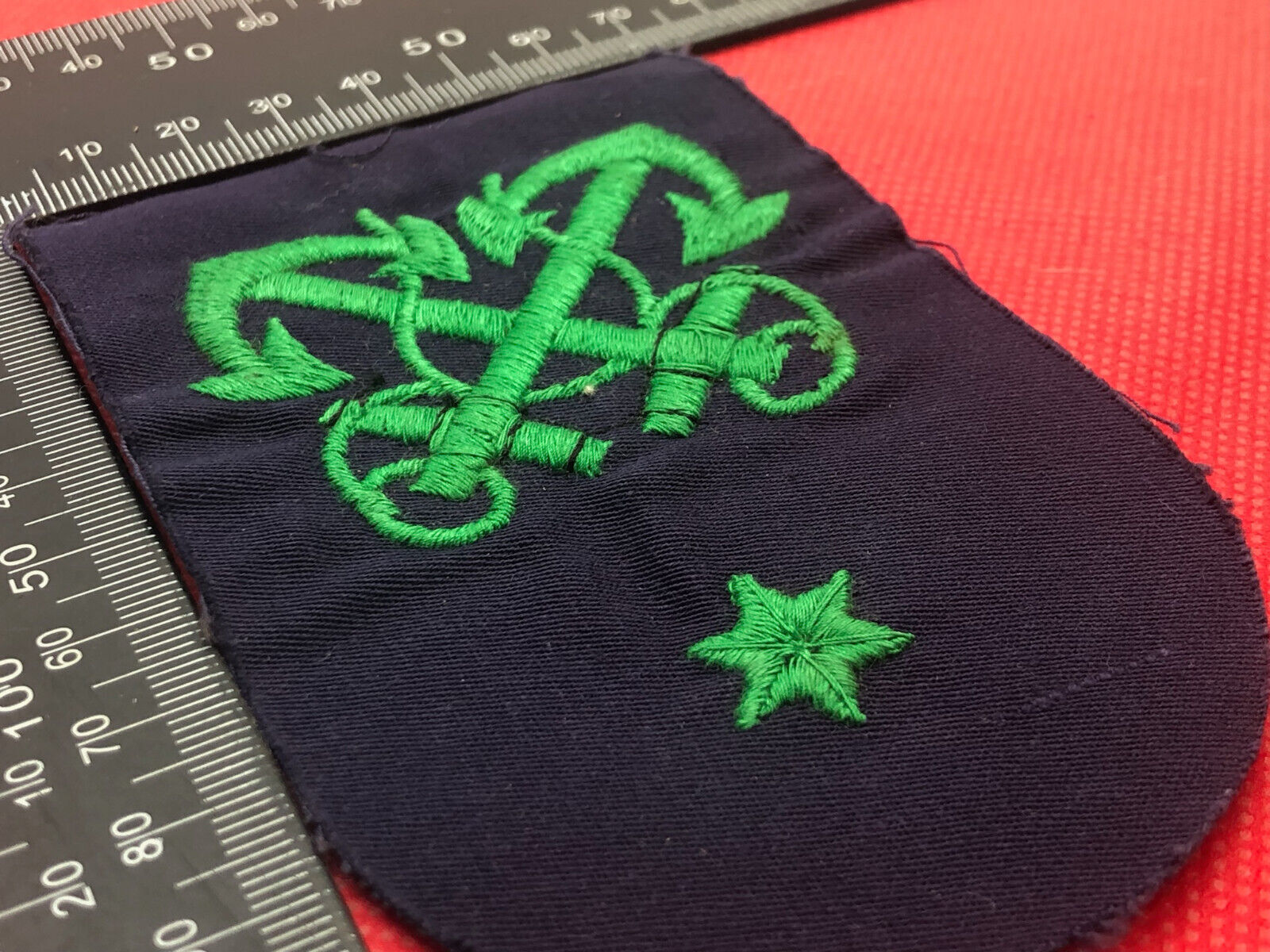 Genuine British Royal Navy Crossed Anchor Badge - The Militaria Shop