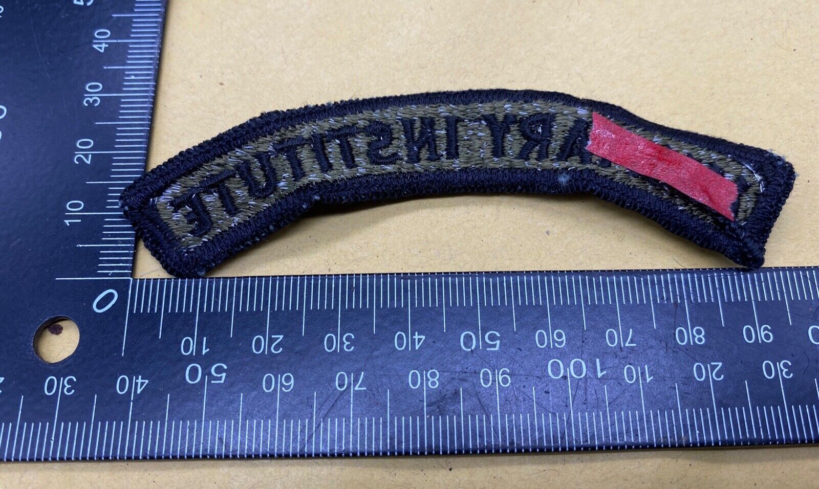 Original Army MILITARY INSTITUTE Badge / Shoulder Title. Brand New Unissued. - The Militaria Shop
