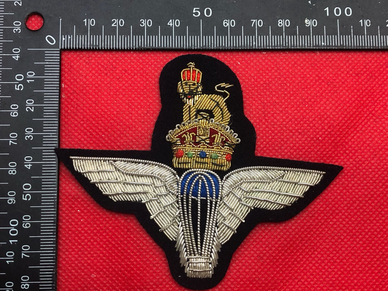 British Army Bullion Embroidered Blazer Badge - Parachute Regiment - The Militaria Shop