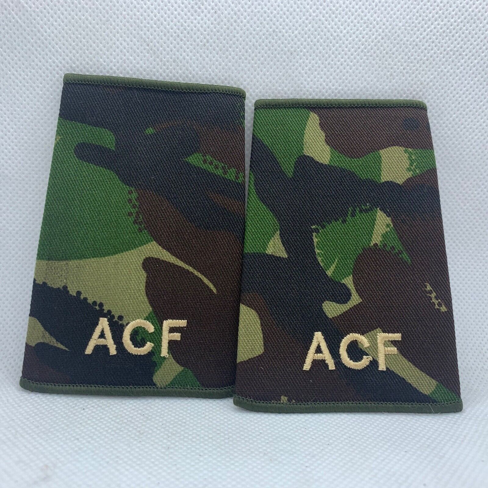 Cadet ACF DPM Rank Slides / Epaulette Pair Genuine British Army - NEW - The Militaria Shop