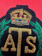 British Army Bullion Embroidered Blazer Badge - ATS - Auxiliary Territorial Serv - The Militaria Shop