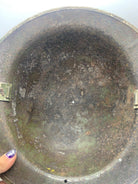 Original WW2 South African Army Mk2 Brodie Helmet - British Style Combat Helmet - The Militaria Shop