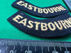 Original WW2 British Home Front Civil Defence Eastbourne Shoulder Titles - The Militaria Shop