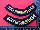 Original WW2 British Home Front Civil Defence Buckinghamshire Shoulder Titles - The Militaria Shop