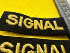 Original WW2 British Home Front Civil Defence Signal Shoulder Titles - The Militaria Shop
