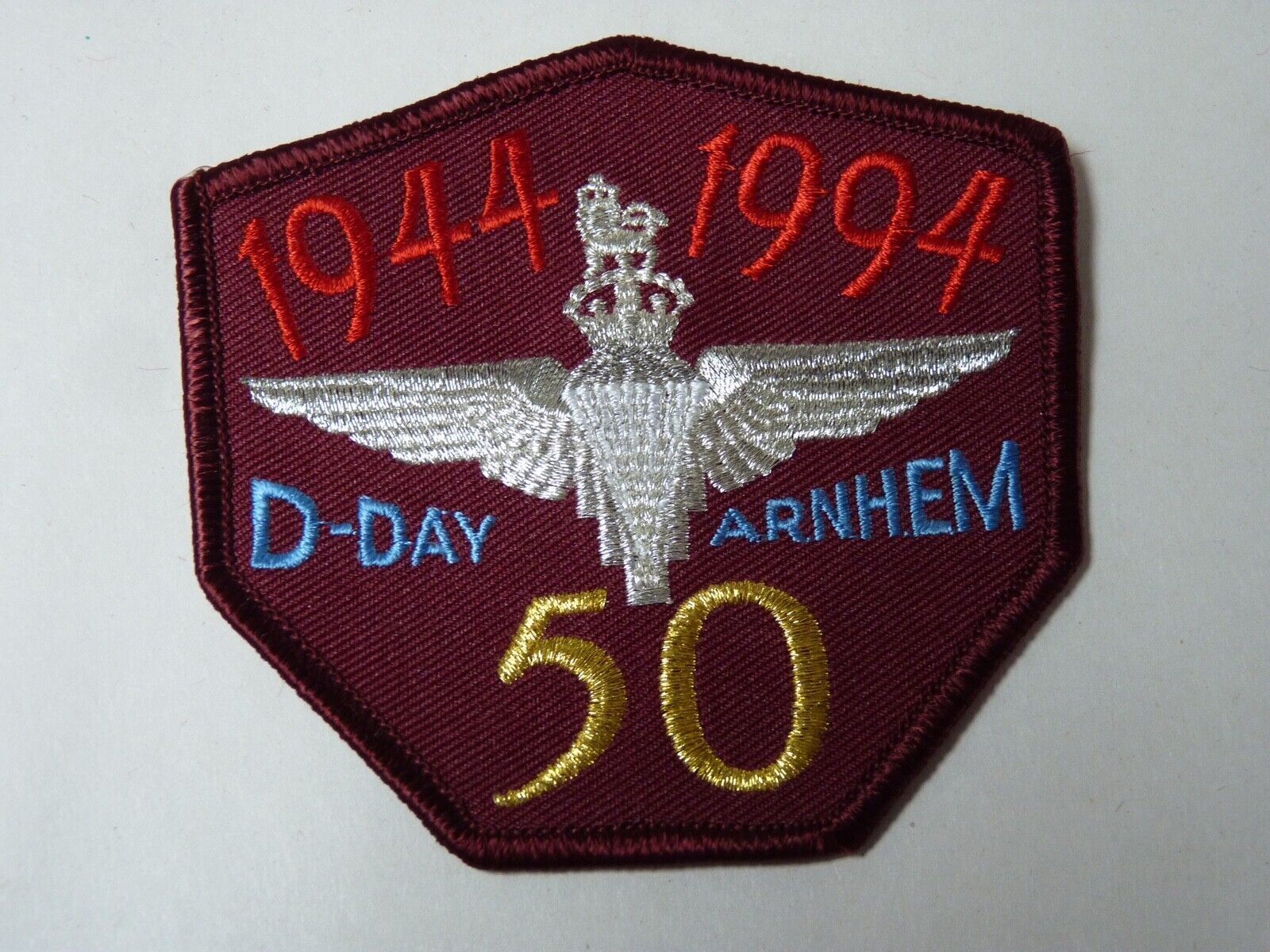 50th Anniversary battle of Arnhem / Army jacket / commemorative badge / patch - The Militaria Shop