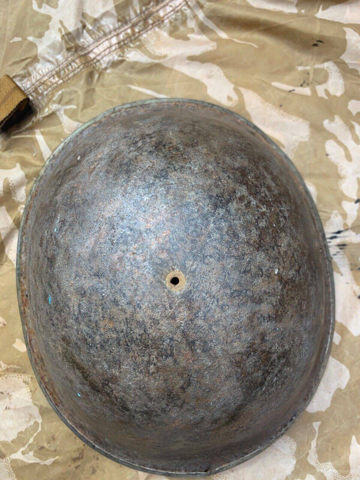 WW2 Mk3 High Rivet Turtle - British / Canadian Army Helmet - Nice Original - The Militaria Shop