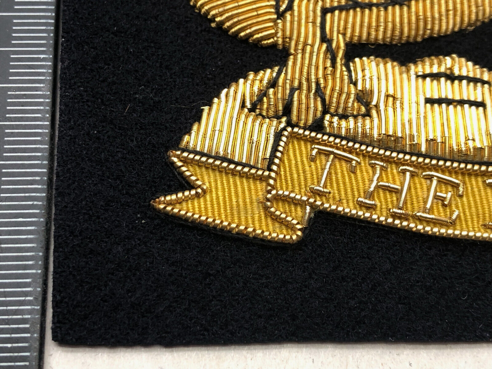 British Army Bullion Embroidered Blazer Badge - Royal East Kent - The Buffs - The Militaria Shop