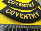 Original WW2 British Home Front Civil Defence Coventry Shoulder Titles - The Militaria Shop