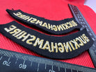 Original WW2 British Home Front Civil Defence Buckinghamshire Shoulder Titles - The Militaria Shop