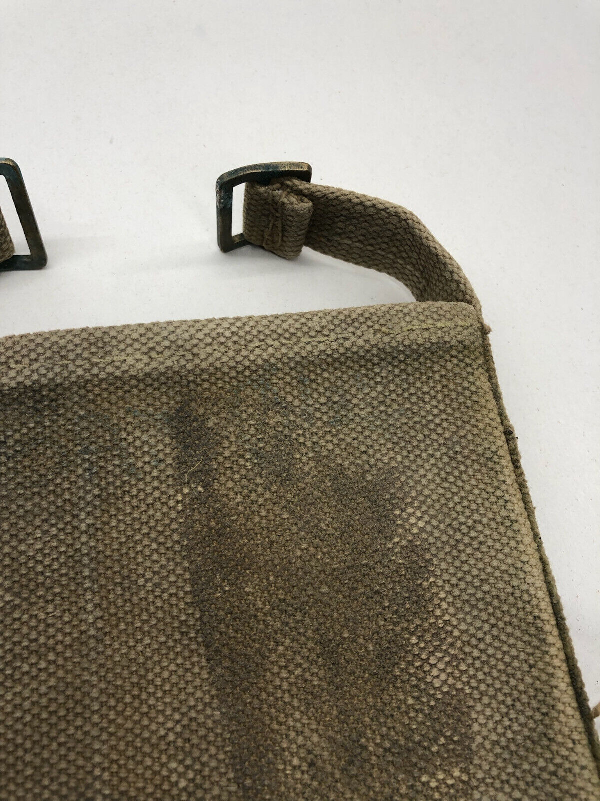 WW2 British Army 37 Pattern Webbing Water Bottle Carrier Harness - 1941 Dated - The Militaria Shop