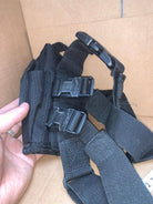VIPER Holsters Leg Drop Pistol Holster - Ideal for Automatic - Black Fabric - The Militaria Shop