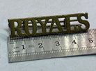 Original British Army WW1 ROYALS Regiment Shoulder Title - The Militaria Shop
